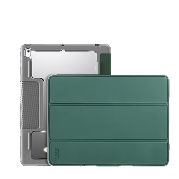 фото Чехол-книжка Mutural Folio Case для Apple iPad 7 (10.2) 2019 / iPad 8 (10.2) 2020 / iPad 9 (10.2) 2021 (полиуретан с подставкой) (темно-зеленый)