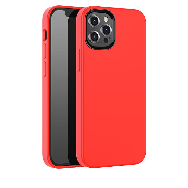 фото Чехол-накладка Hoco Pure Series для Apple iPhone 12 Pro Max силикон (красный)