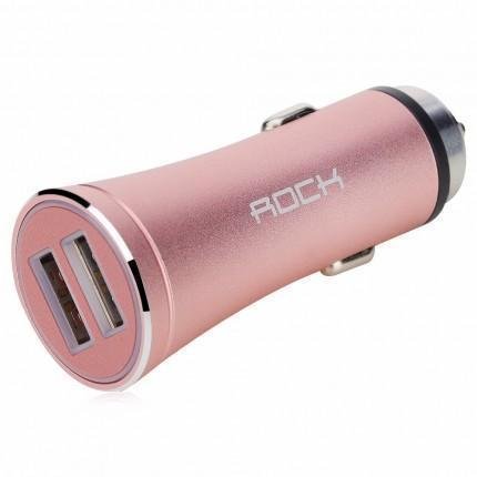 фото Автомобильный блок питания Rock H1 Car Charger with Hammer 2xUSB, 5V, 2,4A (общ.) (Rose Gold)