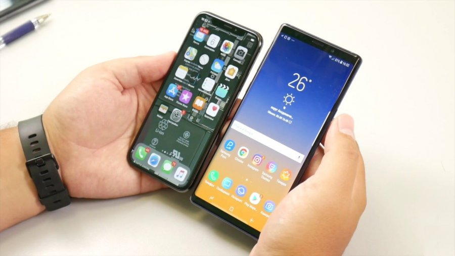 Эксперты сравнили iPhone X и Samsung Galaxy Note 9