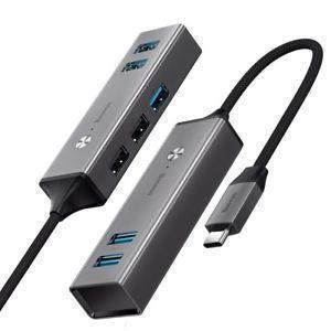 фото Адаптер Baseus USB Type-C на USB 3.0 х 1 / USB 2.0 х 3 (черный)
