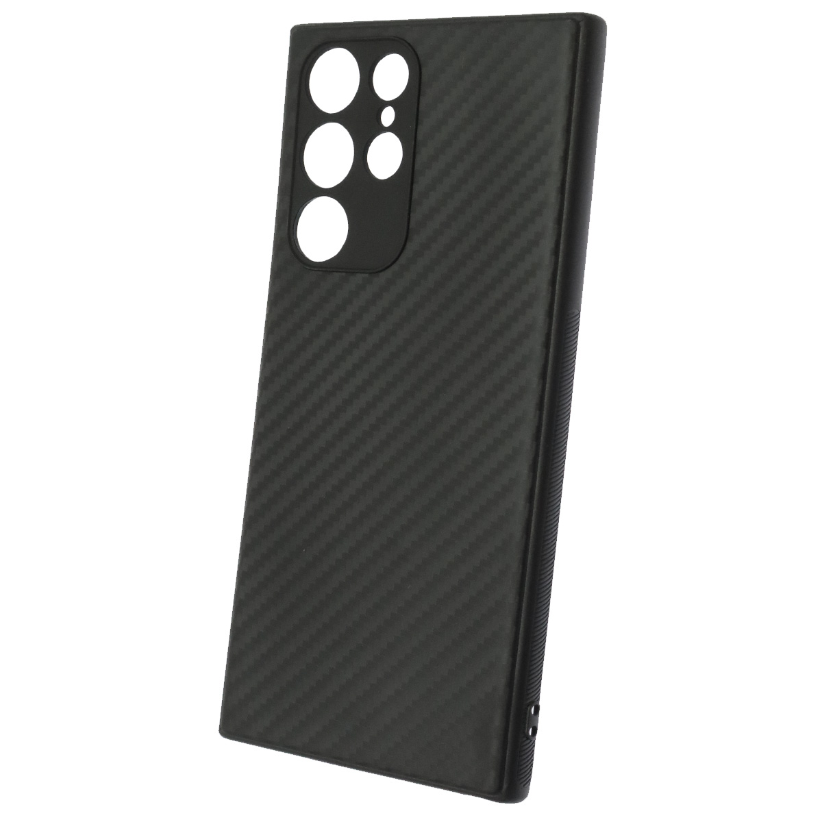 фото Чехол-накладка PiBlue Flagship Case для Samsung Galaxy S22+ (карбоновый в полоску черно-серый)